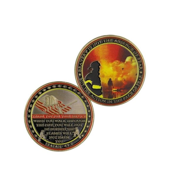 Firefighter Challenge Coin - Picture 1 of 3